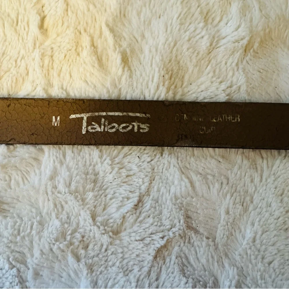 Talbots Women’s Belt Black Buckle Rasta Red Yellow Green‎ Size M Vintage